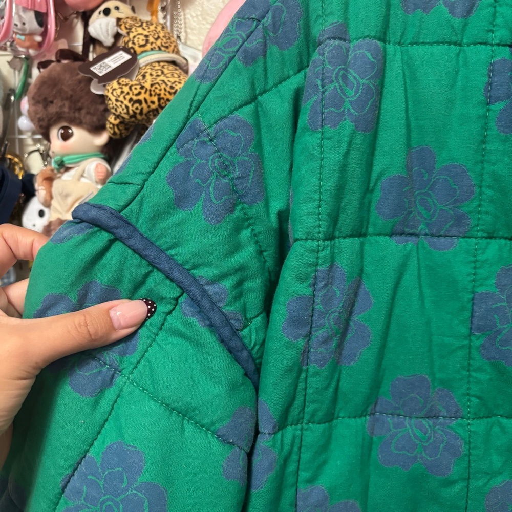 FREE PEOPLE Chloe Jacket in Grass Combo Sz Medium - Picture 5 of 7